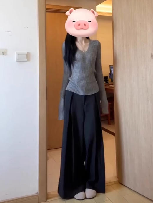 V领马海毛打底 商品图1