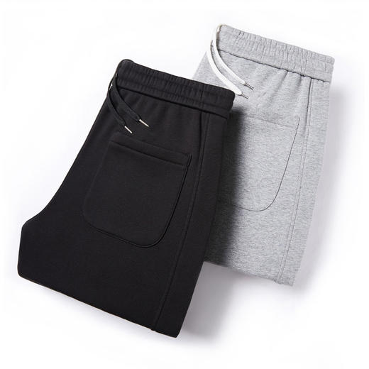 半身缘男裤 春季抽绳舒适百搭束脚宽松休闲卫裤DS665 商品图4