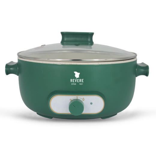 【小家电】REVERE家用多功能电火锅RES-HG1200/YK墨绿色 4L HF 商品图4
