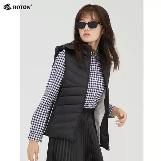 波顿女士冬季羽绒马甲女棉背心外搭女士坎肩秋大码潮LC725321 商品图5