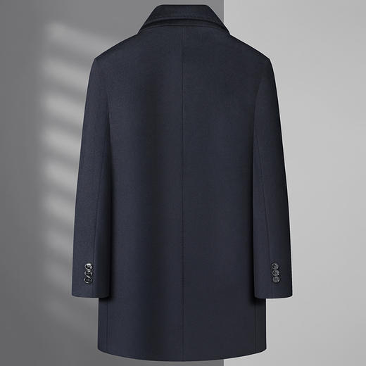 【羊毛】【新款DWP】大依优型品质羊毛呢大衣外套商务夹克男宽松加肥加大码上衣胖子正装休闲 商品图2
