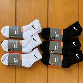 .一卡三双, 秋冬款！！黑白长袜NIKE performance cotton新款高性能棉中长筒