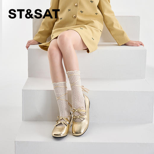 【童鞋】星期六精致双条带蝴蝶结公主玛丽珍SSC3191L3X 商品图5