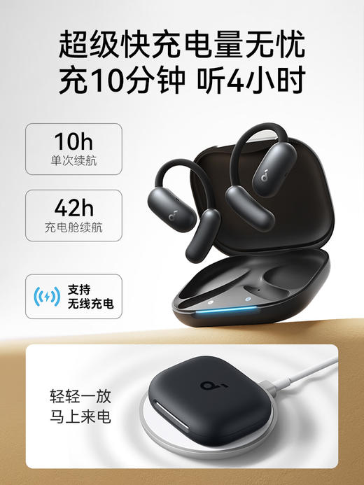 Soundcore声阔飞跃线Air开放式无线蓝牙耳机不入耳气传导运动 3874 商品图4