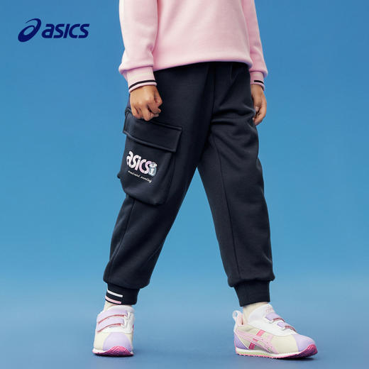 【商场同款】Asics/亚瑟士童装儿童针织保暖运动裤2024年秋冬新款 商品图1