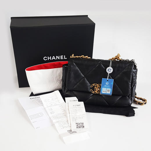 【98新】CHANEL香奈儿19BagAS1160 B04852 94305小号黑金19bag链条包单肩包女士260924NJS06 现售价：31500 商品图1