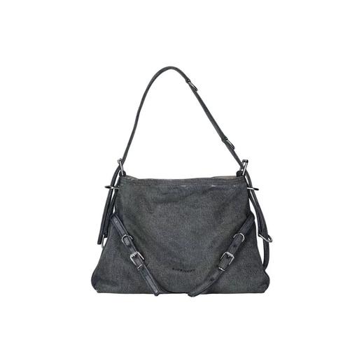 GIVENCHY纪梵希Voyou 可调节肩带 纯棉拼小牛皮 手提单肩包（HH） 商品图1