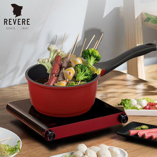 【小家电】Revere臻宝系列钛金不粘锅奶锅带盖锅具电磁炉燃气灶等通用灶具RWU-8716/YK16cm HF 商品图0