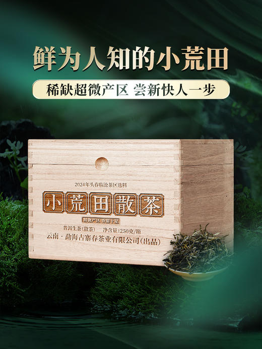 尾货清，余1箱【小荒田散茶】2024年春茶临沧茶区古树茶普洱茶生茶散茶250克/箱 商品图0