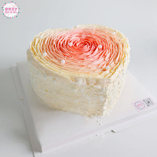 【心形渐变玫瑰蛋糕】爱你的心由浅入深～～ 商品图3