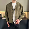 【新款DH】大依优型大码男装休闲潮流开衫纽扣V领夹克外套 商品缩略图5