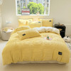 【A类牛奶魔法绒四件套】冬季保暖加厚双面纯色被套 珊瑚绒ins床笠三件套  商品缩略图9