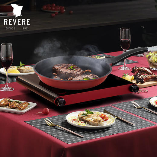 【小家电】Revere 家用煎炒锅24CM煎锅 不粘涂层 好清洗 高颜值RWU-8524/YK HF 商品图0