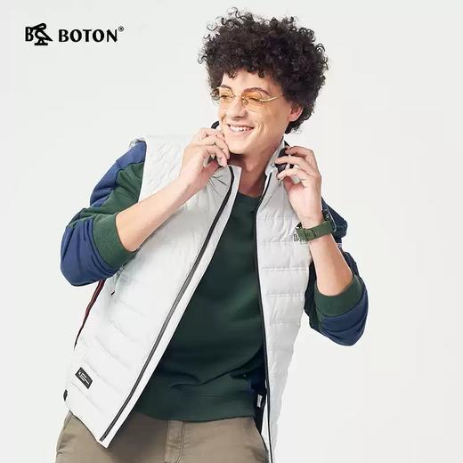 波顿秋冬轻薄羽绒马甲外套男士百搭无袖白鸭绒背心外穿MC771320 商品图3