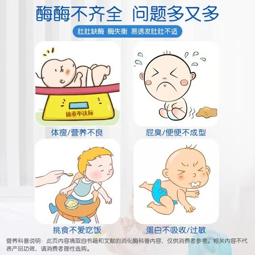 木苏贝复合酶滴剂 多种复合消化酶制剂 宝宝儿童综合蛋白酶淀粉酶50ml 高含量九种酶 商品图2