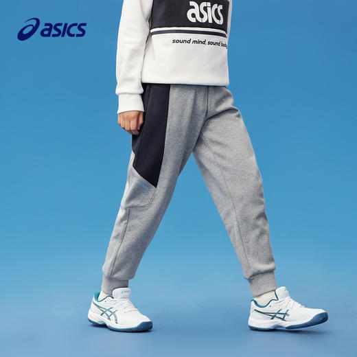 【商场同款】Asics/亚瑟士童装针织运动裤秋冬收口松紧2024年新款 商品图0