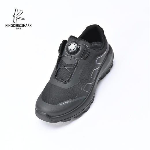 经典鲨2024年秋季新款男士黑色韩版舒适通勤跑步休闲鞋KW10-D33081 商品图4