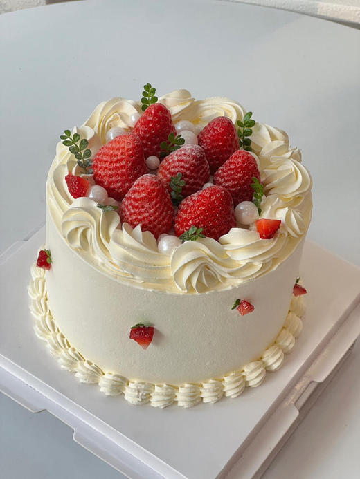 小清新草莓蛋糕 商品图0