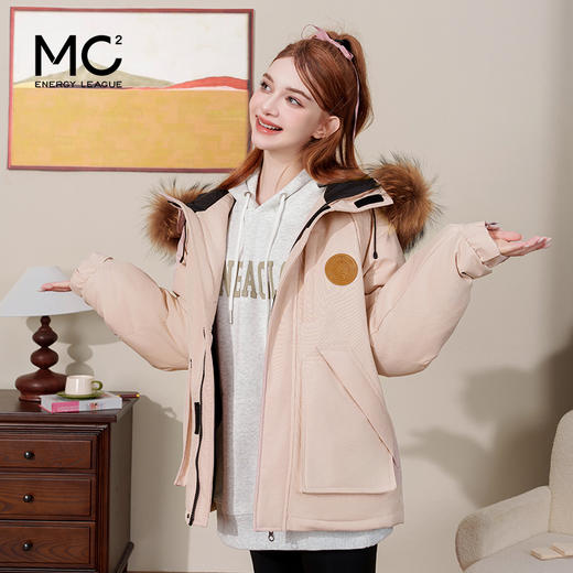 貉子毛领冲锋派克羽绒外套-0023Y4242545 商品图2