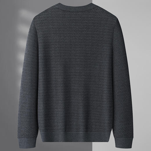 【加绒】【新款DWP】大依优型大码加绒卫衣圆领长袖加肥加大休闲运动上衣男打底衫胖子 商品图2