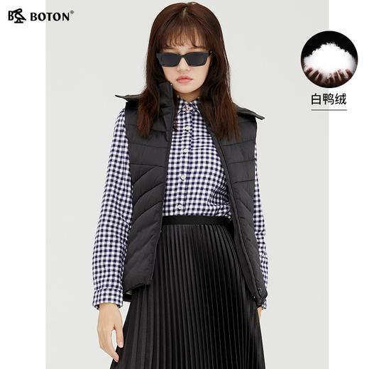 波顿女士冬季羽绒马甲女棉背心外搭女士坎肩秋大码潮LC725321 商品图1