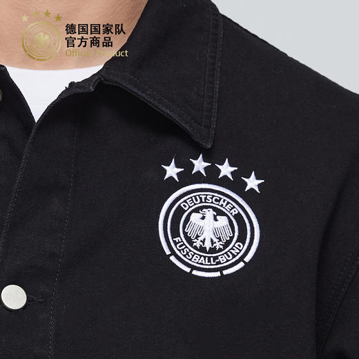 【官方正版】德国国家队 | 黑白队徽款翻领夹克外套休闲运动服 商品图4