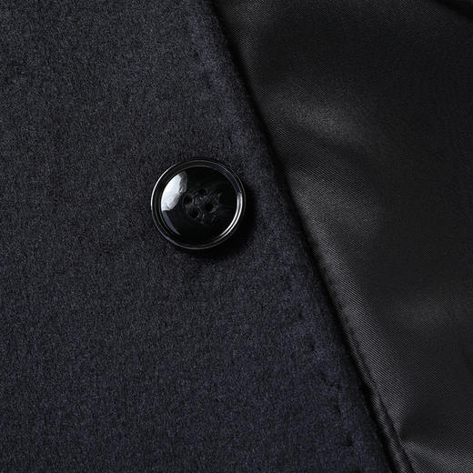 【羊毛】【新款DWP】大依优型品质羊毛呢大衣外套商务夹克男宽松加肥加大码上衣胖子正装休闲 商品图6