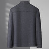 【绵羊毛】【新款DWP】大依优型品质绵羊毛呢大衣立领外套商务夹克男宽松加肥加大码上衣胖子正装休闲 商品缩略图2
