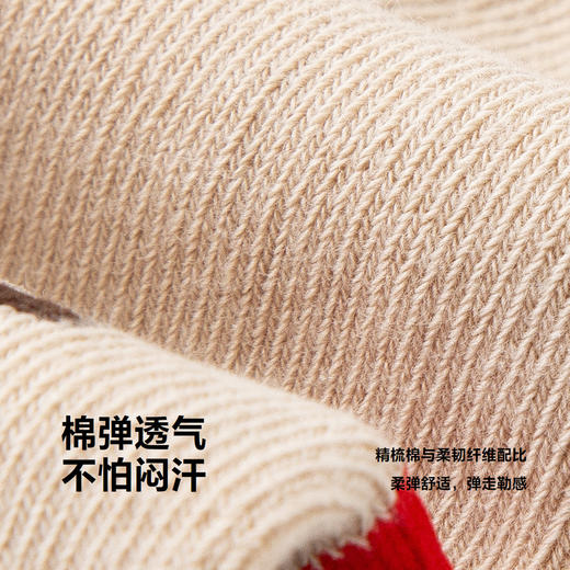 【植物芯】迷你巴拉冬新款男女童棉弹舒暖袜子宝宝透气柔软袜 商品图3