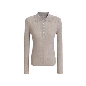 MAISON COVET 超细羊毛长袖POLO上衣