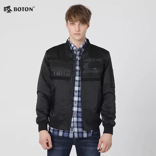 波顿男士棉衣外套年冬季棉袄子长袖短棉服夹克休闲上衣MJ851518 商品图3
