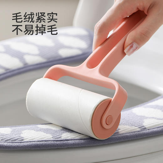 FaSoLa马桶坐垫贴抗菌垫子四季通用家用冬季粘贴式可水洗马桶座垫 商品图4