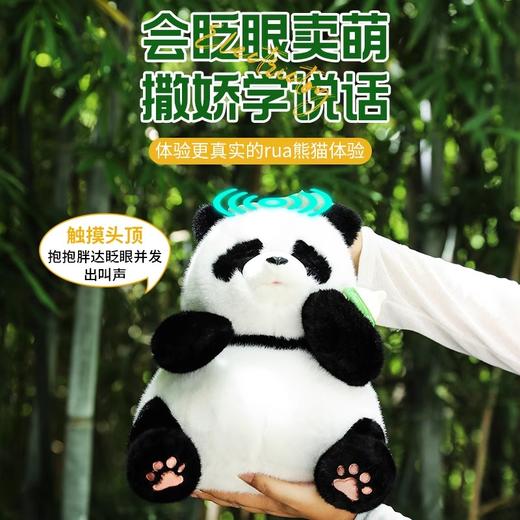 趣巢抱抱胖达仿真大熊猫可眨眼卖萌超可爱公仔儿童生日礼物 商品图2