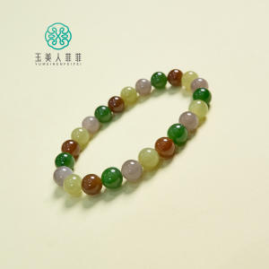 D和田玉单圈-和田玉多宝圆珠手串约8mm 商品图0