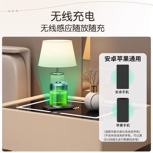 格朗 智能床头柜 无线充电 指纹锁 蓝牙音箱 商品图3