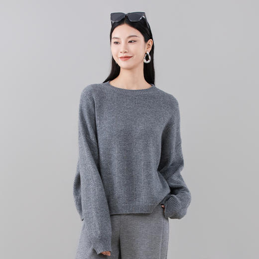SNE8BD178诗梦女装烫钻圆领针织衫 商品图2