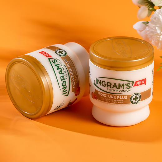 【买就赠乳霜棒+品牌定制女款潮袜1双】Ingram's 英格莱恩乳木果维他命E保湿乳霜&经典水润保湿乳霜 商品图5