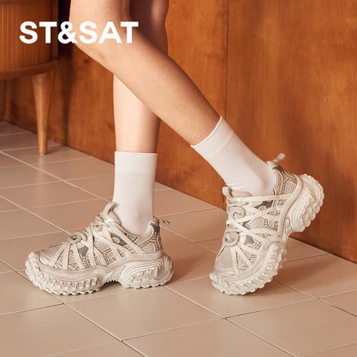 星期六时髦潮流厚底增高老爹鞋SSC3112C1X 商品图3