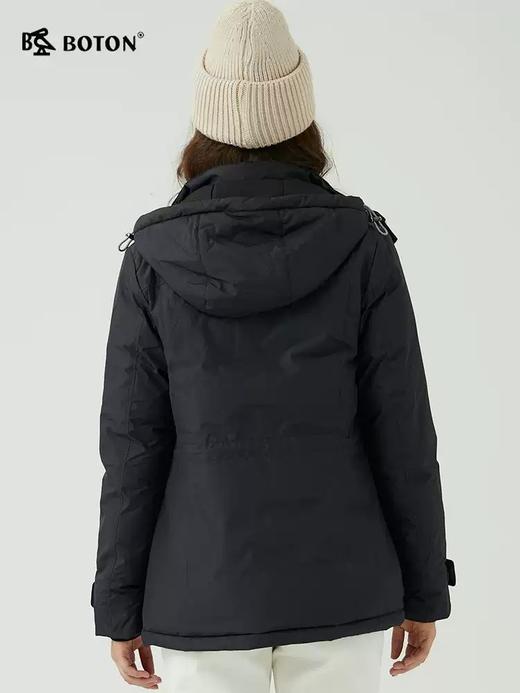 波顿秋冬女士高端黑色短羽绒服美式休闲大码品牌女士LC735522 商品图4