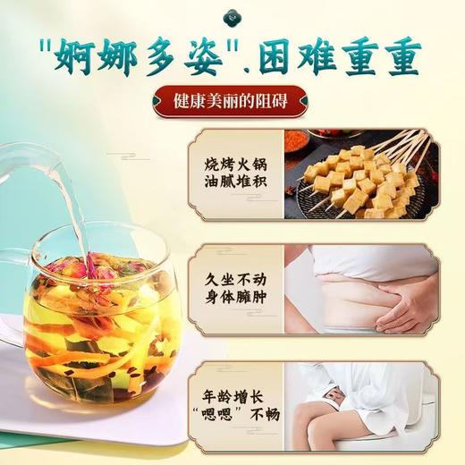 油切大肚茶 玫瑰冬瓜荷叶茶茯苓茶养生茶药食同源南京同仁堂绿金家园 商品图1