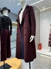 伯妮斯茵 | 复古轻奢风 酒红双排扣长款风衣 翻领无系带外套 春秋气质通勤大衣 HJ3D52 商品缩略图0
