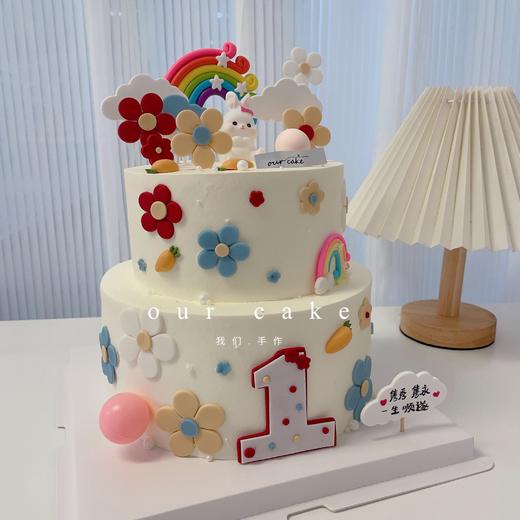 兔宝宝周岁蛋糕(玩偶兔随机)--低糖处理无添加 商品图3