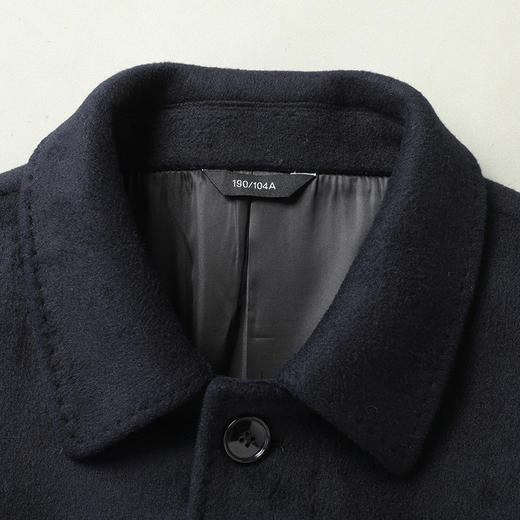 【羊毛】【新款DWP】大依优型品质羊毛呢大衣外套商务夹克男宽松加肥加大码上衣胖子正装休闲 商品图5