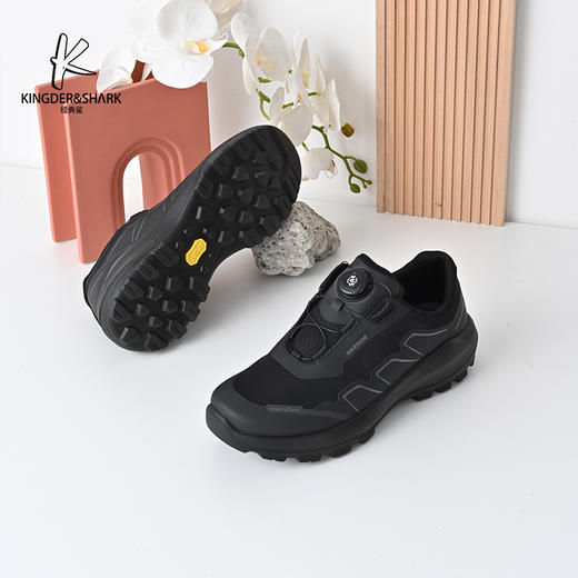 经典鲨2024年秋季新款男士黑色韩版舒适通勤跑步休闲鞋KW10-D33081 商品图2