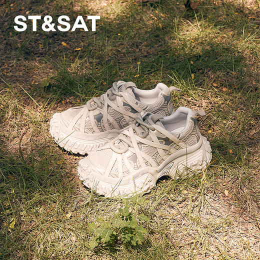 星期六时髦潮流厚底增高老爹鞋SSC3112C1X 商品图1