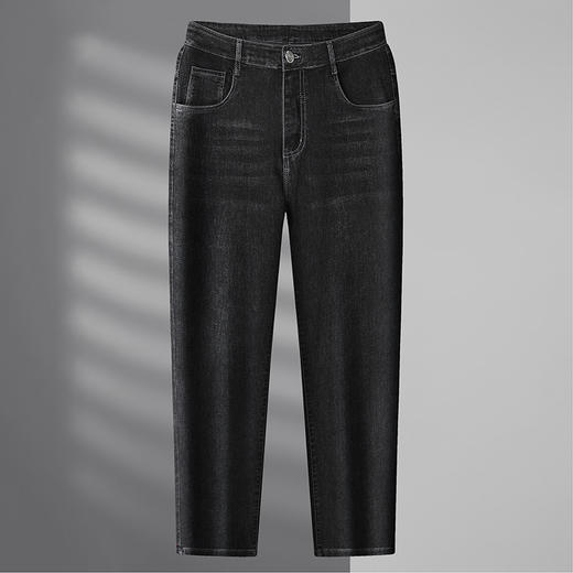 【新款DWP】大依优型大码牛仔裤直筒棉质长裤男舒适弹力休闲商务简约百搭加肥加大男装裤子 商品图1