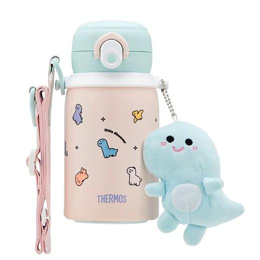 (5起少5元)THEMOS膳魔师双饮保温杯520ml-恐龙（含肩带）（两种颜色） 商品图2