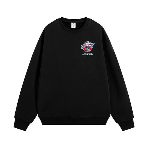 自由基地秋冬新品途乐越野车设计图案落肩宽松抓绒卫衣多色套头衫 NMT-2187 商品图2