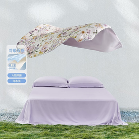 水星家纺空调被夏季夏凉被子雪糕被薄被子可机洗夏被 朝颜花恋【凉暖双感】 200cm230cm