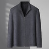 【绵羊毛】【新款DWP】大依优型品质绵羊毛呢大衣立领外套商务夹克男宽松加肥加大码上衣胖子正装休闲 商品缩略图1